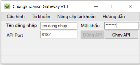 Chứng khoán số API Gateway