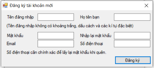 dang ky form